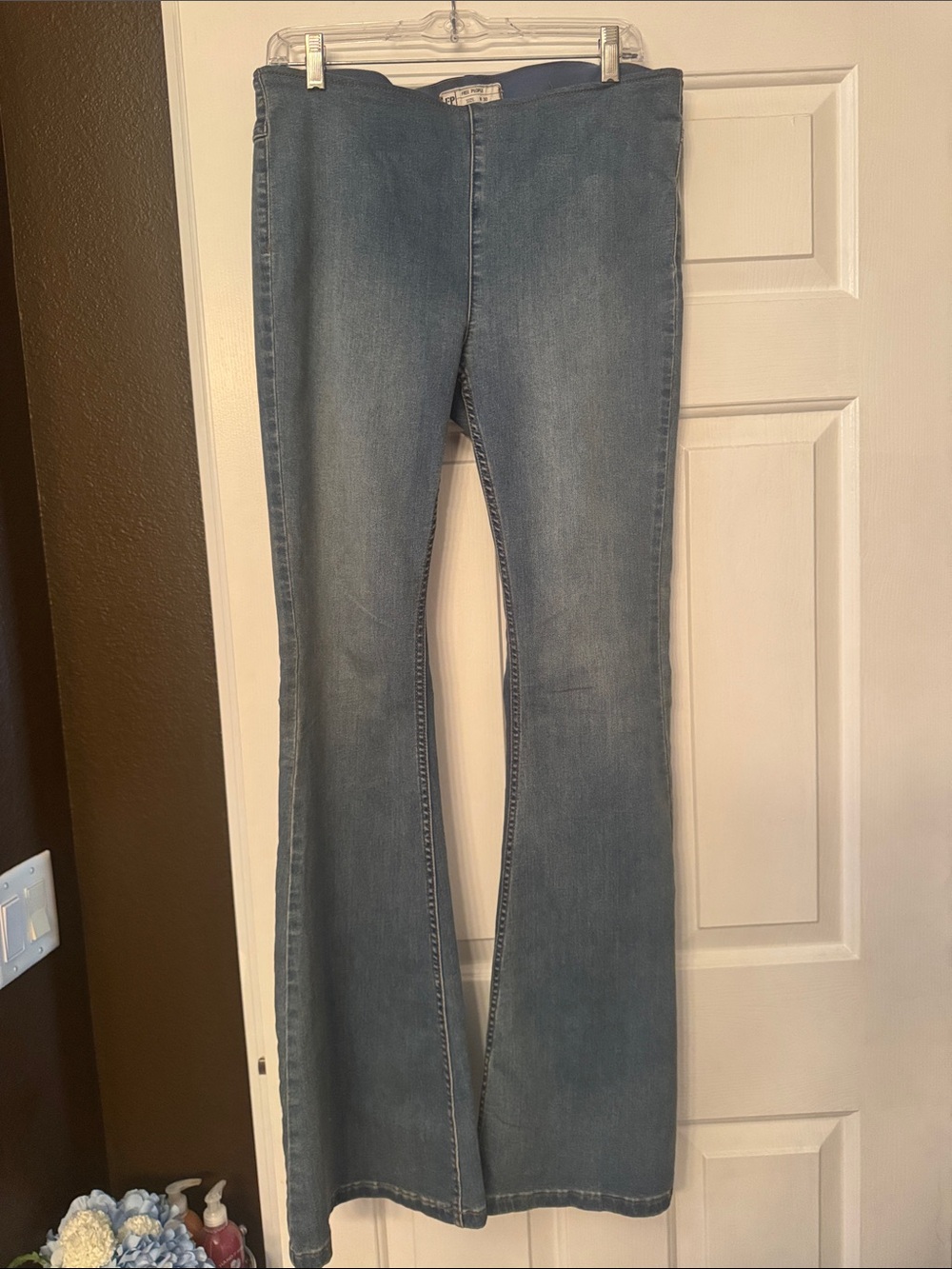 Free People Women’s Light Blue Flare Jeans